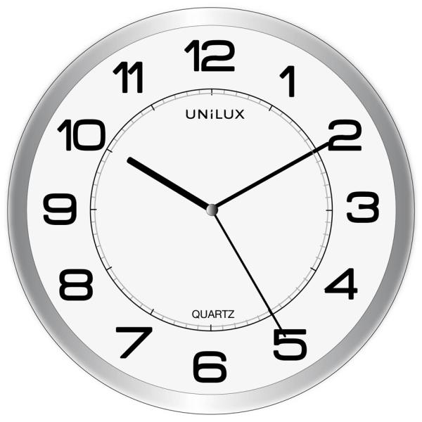 Wanduhr/ Quarzuhr 'ATTRACTION', magnetisch, silber UNiLUX 400094404 (3595560023318)