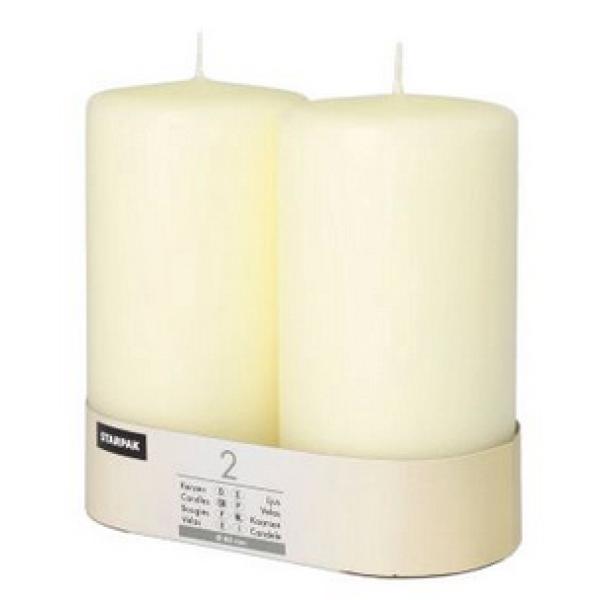 2 Starpak Kerzen Elfenbein 15362 (4002911153628)
