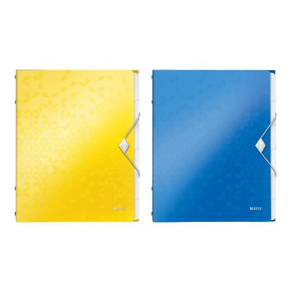 Ordnungsmappe WOW, DIN A4, PP, 6 Fächer, violett LEITZ 4633-00-62 (4002432106240)