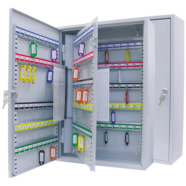 Wedo Schlüsselkasten Grau Mit 150 Haken Sicherheitsschloss 10265037X (4003801789477)