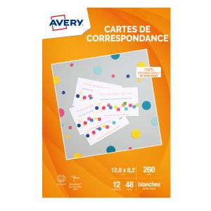 Quick & Clean Korrespondenz-Karten, 128 x 82 mm AVERY C2318-25i (4004182027967)