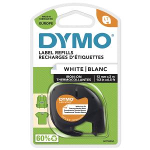 DYMO LetraTag Schriftbandkassette, aufbügelbar, 12 mm x 2 m Dymo S0718850 (5411313187695)