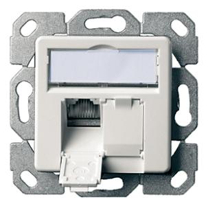 Telegärtner AMJ45 Anschlussdose Kat.6A (tief), 2 x RJ45, aw 100000007 (4018359362959)