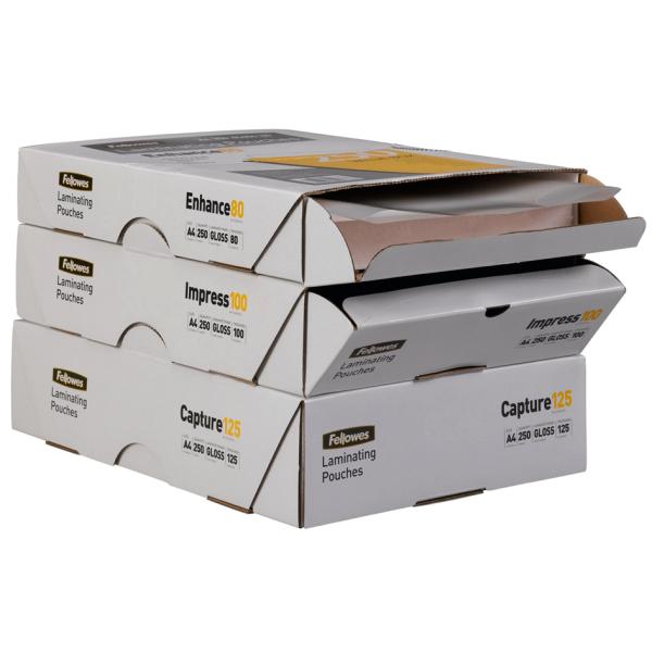 Laminierfolientasche, DIN A4, 250 mic, Value Pack Fellowes 5314903 (0043859521852)