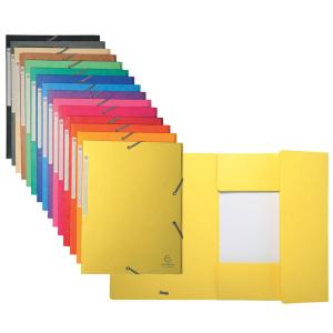 Eckspannermappe, DIN A4, Karton, grau EXACOMPTA 17110H (3141871001714)