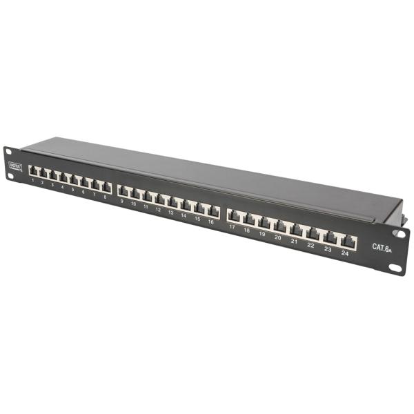 19' Patch Panel, Kat. 6A, Klasse EA, 24-Port DIGITUS DN-91624S-EA-B (4016032440260)