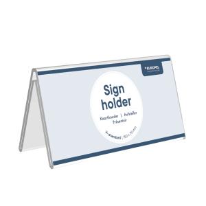 Tisch-Namensschild, 150 x 70 mm, Dach-Form EUROPEL 350081 (8713931500816)