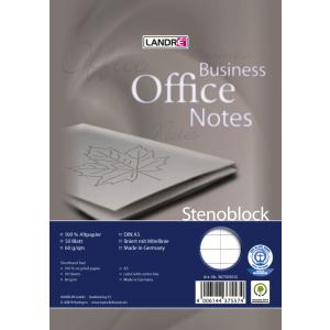 Stenoblock A5, 40 Blatt, mit Mittellinie LANDRÉ 100050287 (4006144375567)