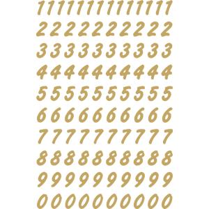 Zahlen 8 mm 0-9 wetterfest Folie gold transparent 2 HERMA 4151 (4008705041515)