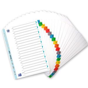 Mylarkarton-Register, A-Z, ohne 'ST'/ 'SCH', 20-teilig Oxford 100204595 (3045050059063)