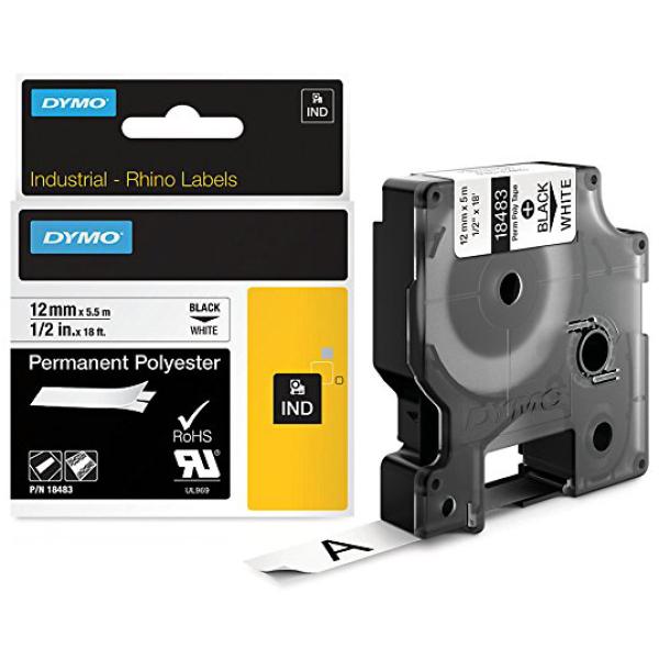 DYMO RHINO Polyester-Schriftband metallic, 12 mm x 5, 5 m Dymo 18486 (0071701184863)