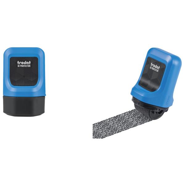 Datenschutz-Rollstempel ID Protector, blau trodat 199523 (9010035995234)