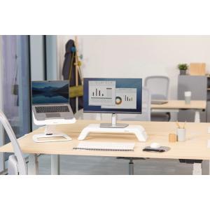 Monitor-Ständer Hana LT höhenverstellbar weiß FELLOWES 100016997 (0043859796083)
