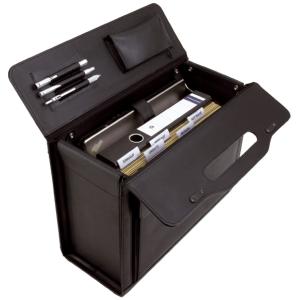 Pilotenkoffer 'ANCONA', Leder, schwarz Alassio 45042 (4021068450428)