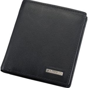 Mini-Geldbörse, Leder, im Hochformat, schwarz Alassio 42302 (4021068423026)