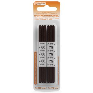 Standard-Schnürsenkel, rund, 600/ 750 mm, dunkelbraun HARO 10139 (4062191101399)