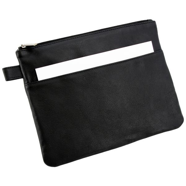 Banktasche/ Utensilientasche mit Vortasche, Leder Alassio 42232 (4021068422326)