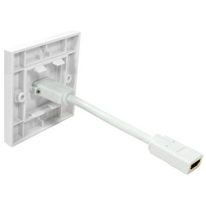 Anschlussdose, 2 x HDMI, geschirmt, weiß LogiLink AH0015 (4052792008289)