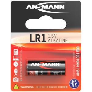 Alkaline Rundzelle 'LR1', 1, 5 Volt, 1er-Blister ANSMANN 5015453 (4013674154531)