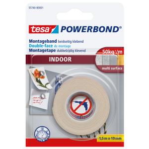 Powerbond Montageband INDOOR, 19 mm x 5, 0 m tesa 55741-00001-03 (4042448843333)