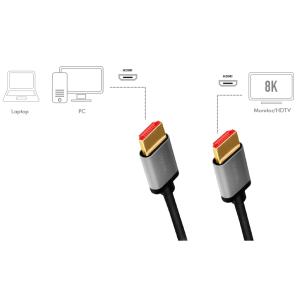 HDMI Kabel 2.1, A-Stecker - A-Stecker, 2, 0 m LogiLink CHA0105 (4052792062182)