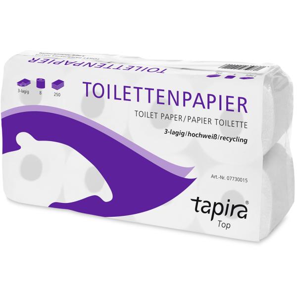 Toilettenpapier Plus, 2-lagig, weiß Tapira 07730004 (4260339551017)