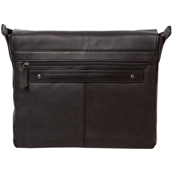 Umhängetasche Leder Urban 30x42x8 cm schwarz PRIDE & SOUL 47532 (4021068475322)