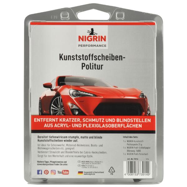 Kunststoffscheiben-Politur Set, 3-teilig NIGRIN 73914 (4008153739149)