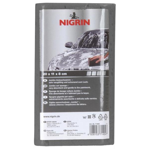 Universal Autoschwamm Jumbo, grau NIGRIN 71404 (4008153714047)