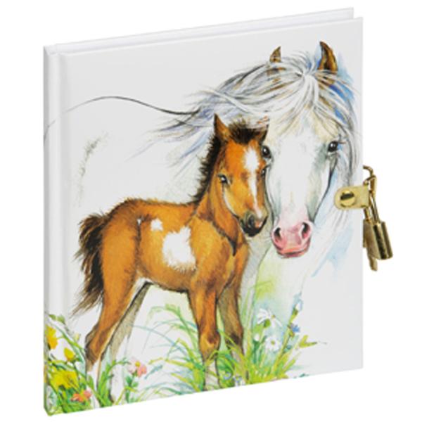 Tagebuch 'Süßes Fohlen', 128 Blatt, mit Schloss PAGNA 20247-15 (4009212054777)