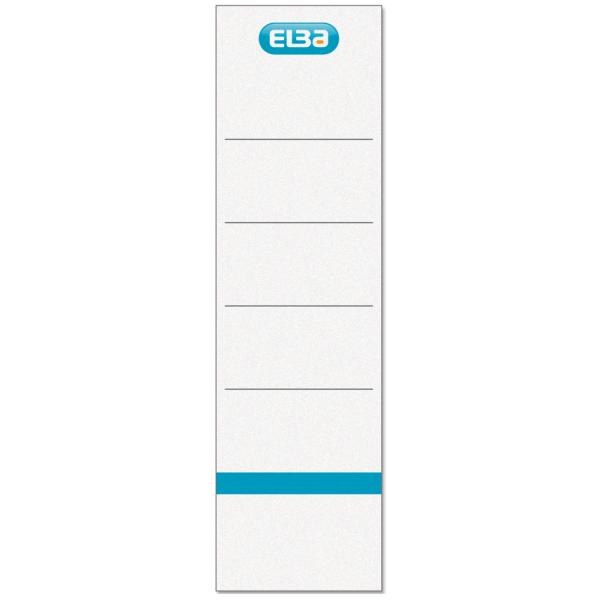 10 Elba Einsteck-rückenschilder Weiß Für 8,0 Cm Rückenbreite 400039636 (4002030005716)