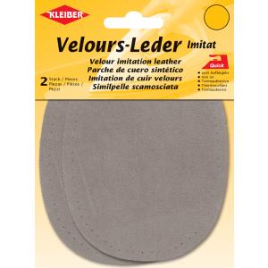 Velour-Aufbügelflecken oval, 100 x 130 mm, oliv KLEIBER 87707 (4009691877072)