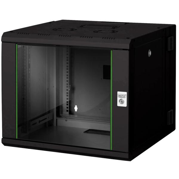 19' Wandverteiler, zweiteilig, schwenkbar, 9 HE DIGITUS DN-19 09-U-3-SW (4016032257752)