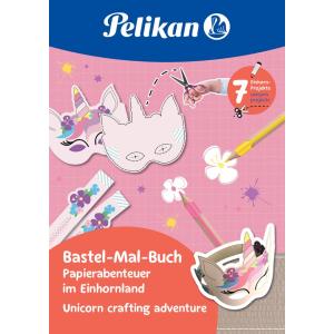 Bastel- und Ausmalbuch 'Einhornland', DIN A4 Pelikan 300002237 (4012700101556)