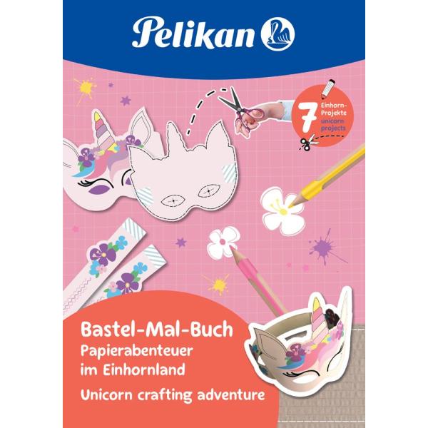 Bastel- und Ausmalbuch 'Einhornland', DIN A4 Pelikan 300002237 (4012700101556)