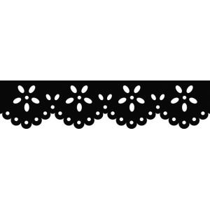 Bordüren-Motivstanzer 'Blume', Farbe: lila HEYDA 203687481 (4005329118050)