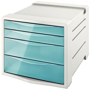 Schubladenbox Colour'Ice, 4 Schübe, blau/ lichtgrau Esselte 626284 (4049793054698)