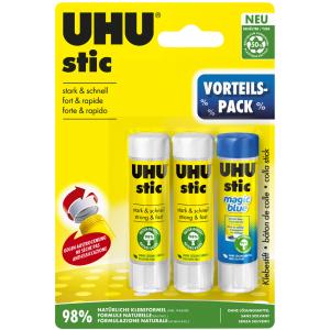 Vorteilspack Klebestift stic und Klebestift stic Magic UHU 45285 (4026700761665)