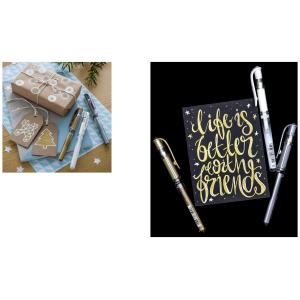 Gel-Tintenroller SIGNO broad UM153, gold uni-ball UM153 OR (4902778665190)