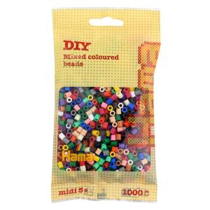 midi, Volltonmix, im Beutel Hama Bügelperlen 205-67 (0028178205676)