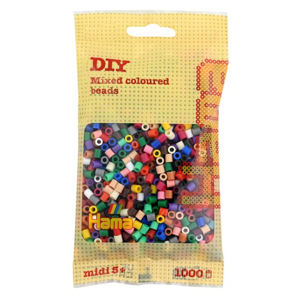 midi, Volltonmix, im Beutel Hama Bügelperlen 205-67 (0028178205676)