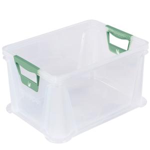 Aufbewahrungsbox 'luis', 20 Liter, grau-transparent keeeper 1006643700000 (4052396111132)