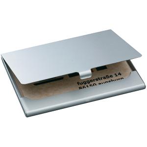Visitenkarten-Etui 'Alu', Aluminium, silber, matt sigel VZ135 (4004360966507)