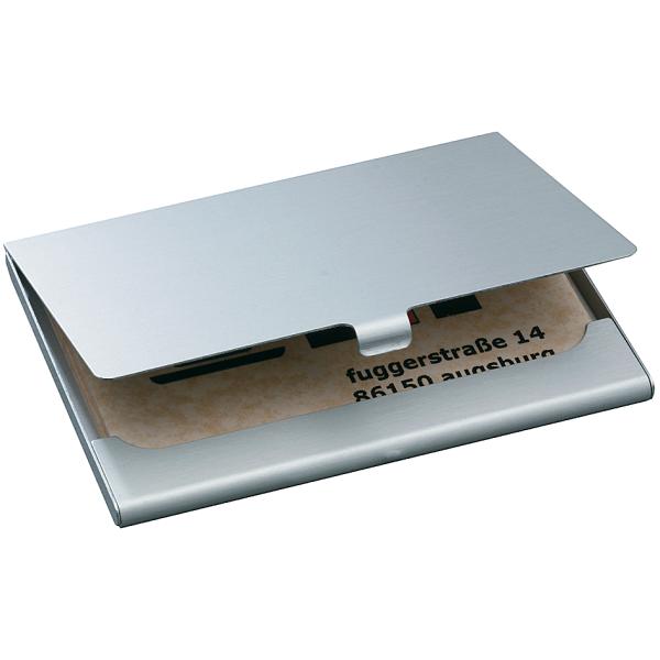 Visitenkarten-Etui 'Alu', Aluminium, silber, matt sigel VZ135 (4004360966507)