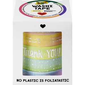 Deko-Klebeband Washi-Tape 'HOTFOIL RAINBOW', 5er Set folia 26449 (4001868116687)