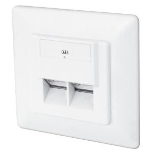Unterputzdose Kat.6, Klasse E, 2 x RJ45, geschirmt DIGITUS DN-9005-N (4016032175711)