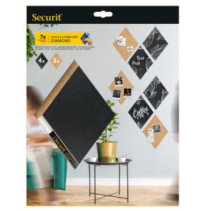 Kreide- & Korktafel SILHOUETTE 'Diamond' Securit FB-CB-DIA (8719075286609)