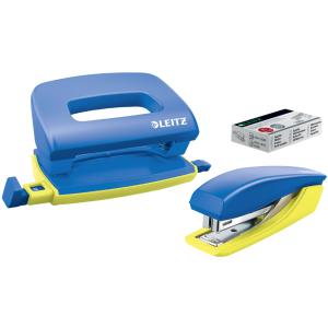 LEITZ_ACCO LEITZ Büro Set Urban Chic grau/orange 3 Teile Locher Heftgerät Heftklammern (4002432124497)