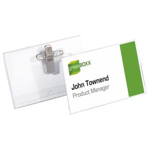 Namensschild, mit Kombiklemme, 40 x 75 mm DURABLE 8157-19 (4005546801513)