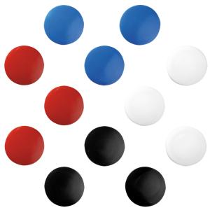 Haftmagnete, rund, Durchmesser: 30 mm, farbig herlitz 300011930 (4008110997254)